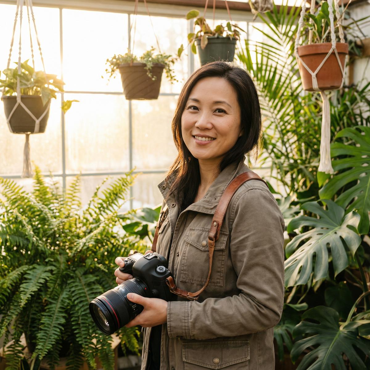 黄色仓库植物摄影师张老师